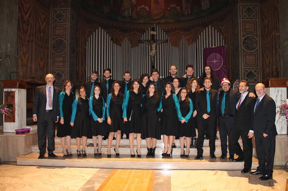 Con il coro Diapason, alla fine del concerto coiDiapason